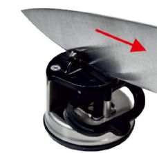 Anysharp Hands Free Silver Knife Sharpener